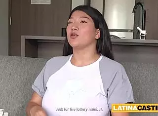 huge tits latina makes me feel amazing with tit fuck and deepthroat in casting