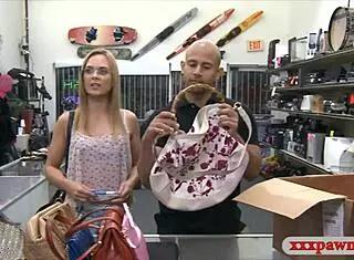 tight blonde babe drilled hard by pawn keeper! 😍