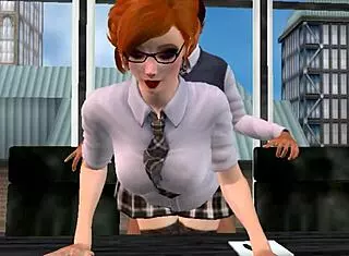 I explore office fantasies in 3D