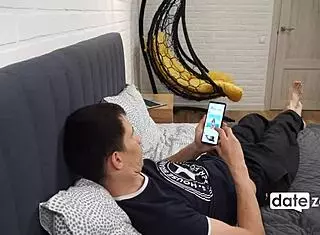 My date slut from polskie randki sucking and footjobbing big cock in stockings.