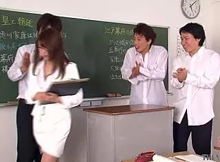 New Teacher Ayako Akiyama Relieves Stress With Naked Masturbation