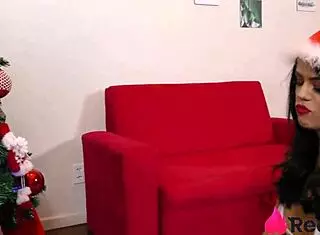 Pornstar Shayenne Samara receives cock in her ass for Christmas