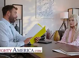 Naughty London Lauren Fucks in Office