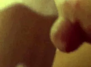 Russian Girl with Long Nipples Bent Over for Double Climax