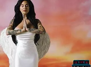 Busty Milf Joanna Angel Shows Luscious Body with Tattoos