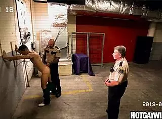 Inmates Caught Screwing Hard in Gay Office POV