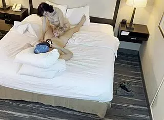 Tattooed Petite Beauty Sucks Cock Intensely