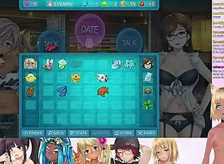 Vtuber Lewdneko Plays Huniepop 2 Double Date Part 6