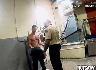 Inmates Caught Screwing Hard in Gay Office POV