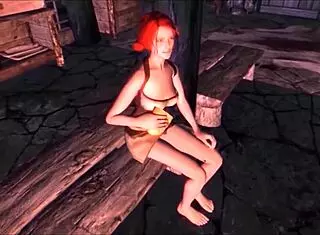 triss rips clothes and masturbates with succubus!