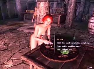 triss rips clothes and masturbates with succubus!