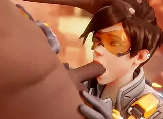 I, Tracer, am sucking cock to pay bet. Oops!