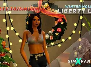 liberty lee asks, 'want winter sex?' in sims 4