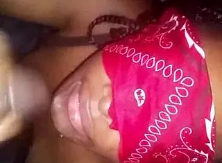 Ebony says 'pay up' as she tops me in the closet