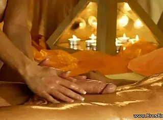 Beautiful exotic gives deep massage