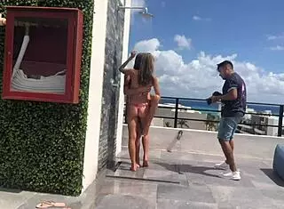 gina gerson teaser with blonde petite natural tits