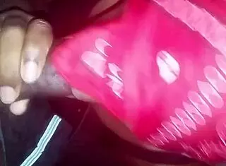 Ebony says 'pay up' as she tops me in the closet