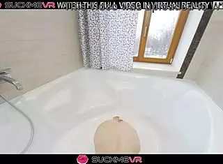 naughty angie elif performs deepthroat and hard fucking in the bathroom vr scene
