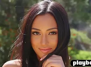 asian big ass model reveals her hot pussy after posing outdoors in lingerie