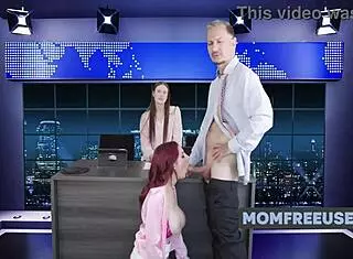 Our favorite news team athena heart and lilian stone in a free use threesome