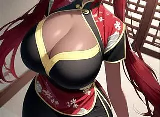 Innocent Asian Teen 18+ in Kimono with Big Tits and Ass Compilation