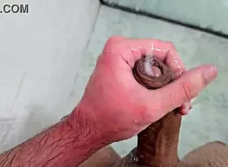 Cute Young Twink Neighbors Cum In Homemade Gay Shower Solo Session With Bisexual Fetish.