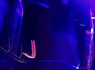 At adult entertainment house with anny, spy camera catches naughty dancing 😏