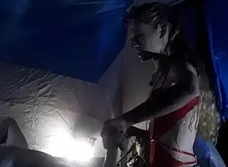 camping trip blew her back out blonde horny slut