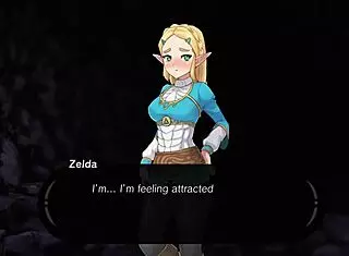 Zelda explores spirit orbs in wild hentai game action