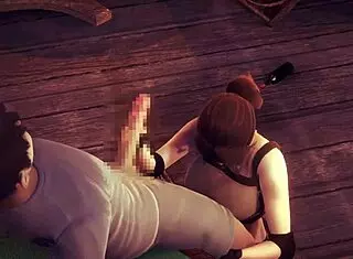 lara croft in cosplay hentai fucks a man in this new animated manga video