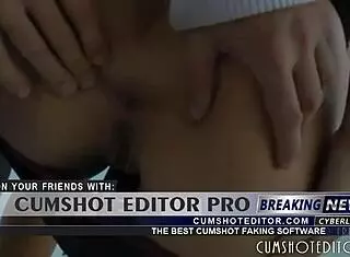 Amateur Brunette Bent Over In Doggy Style Fucking, Stuffed In Her Hot Ass Cumshot