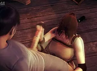 lara croft in cosplay hentai fucks a man in this new animated manga video