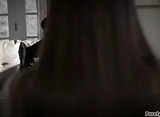 Stepsis gets manhandled roughly by twisted stepbro with deepthroat and domination.