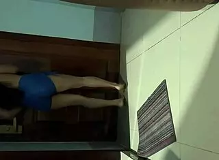 Check out this beautiful gym mom with big tits in her outfit