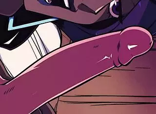 the vampire says 'i'm sucking this cum in hentai style'