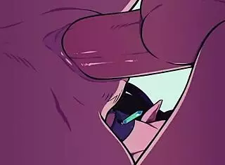 the vampire says 'i'm sucking this cum in hentai style'