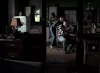 sexy blonde in bikini swimming?