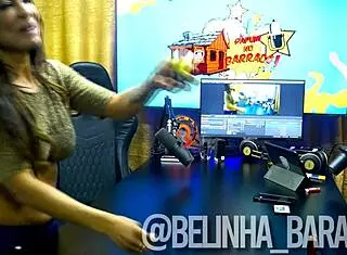 Belinha screams as ruan fingers her ass