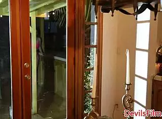 tattooed babe gets bound, pussy pounded hard in bdsm play.