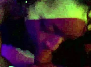 I got bent over by that big cock latina guy and he licked my natural tits before cumming in my mouth at the party bathroom