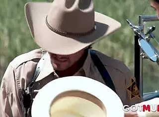 got mum cowboy role-play outside orgy 😘