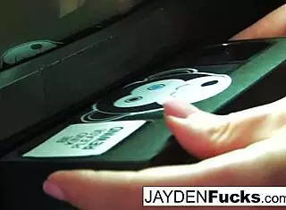 Jayden Jaymes passionately masturbates her big boobs and wet pussy!