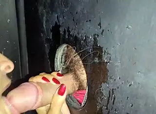 latina loves strangers at gloryhole in swing house