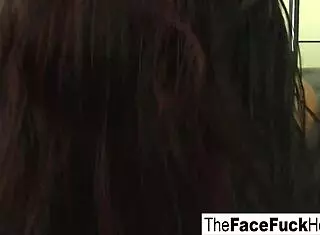 hot babe sucks bunch of cocks 😍