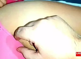 Perla Rica, let us massage you while we masturbate your shaved pussy