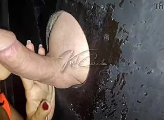 latina loves strangers at gloryhole in swing house