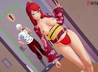 Kushina Uzumaki and Sarada Uchiha in Steamy Step Family Full Movie 😏