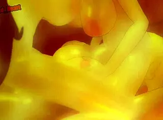 big titty futanari yang fucks multiple partners in a group threesome titty fuck session in the sauna with loop sound