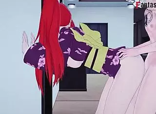 Kushina Uzumaki and Sarada Uchiha in Steamy Step Family Full Movie 😏