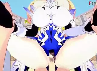 Bianka Ataegina Durandal Fucking in Honkai Impact Hentai with Big Tits Riding